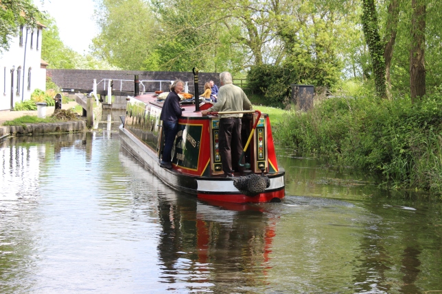 One of the few narrowboats we came across